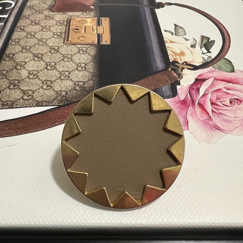 House of Harlow 1960 Gold and Brown Ring